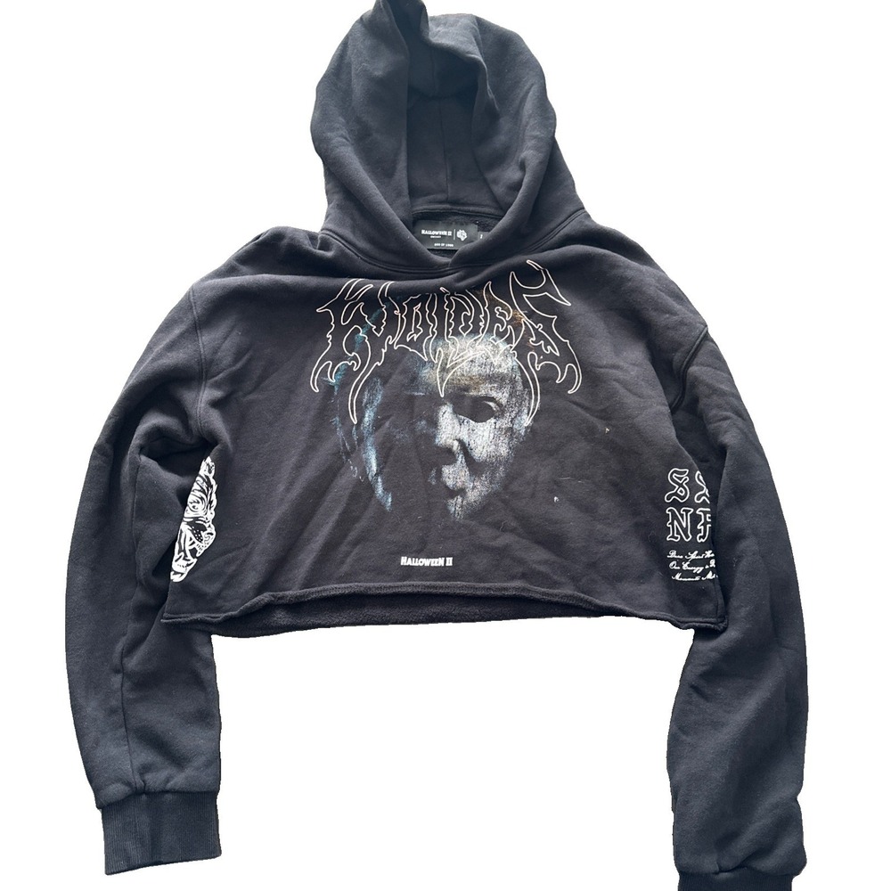 Darc Sport x Halloween II It's Time Cropped Hoodie Size Large 699/1000